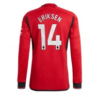 Pánský Fotbalový dres Manchester United Christian Eriksen #14 2023-24 Domácí Dlouhý Rukáv